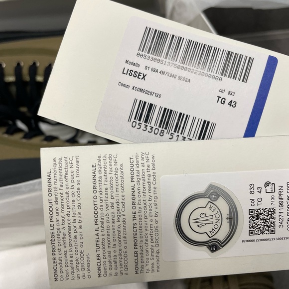 Moncler Lissex High Top Canvas Sneaker Army Green - MEN’S - Picture 14 of 15